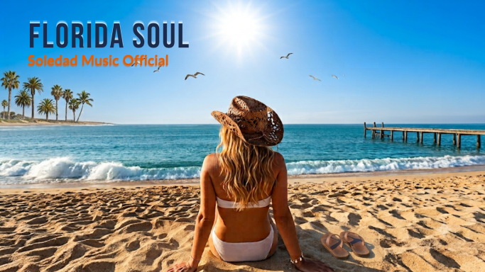 Official cover art for Florida Soul by Soledad Music Official, featuring a beach scene in Florida.